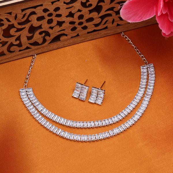 SILVER AANYA AD NECKLACE