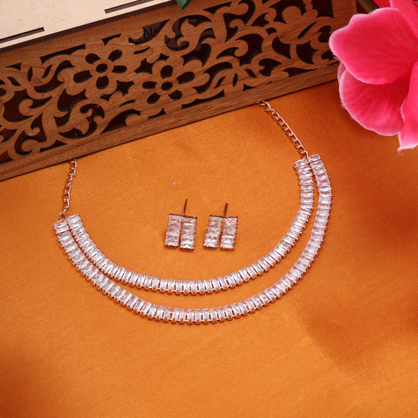 ROSEGOLD AANYA AD NECKLACE