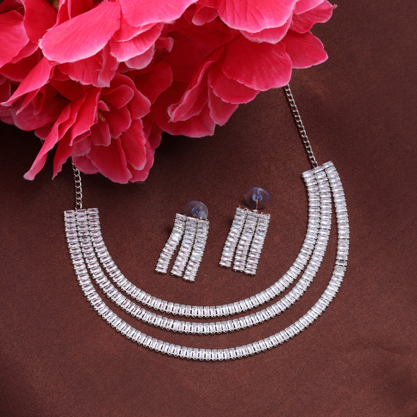 SILVER AANAVI AD NECKLACE