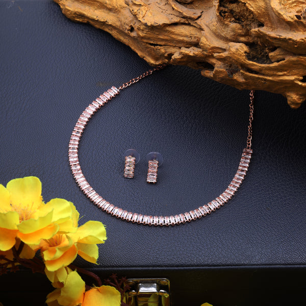 ROSEGOLD AANTIKA AD NECKLACE