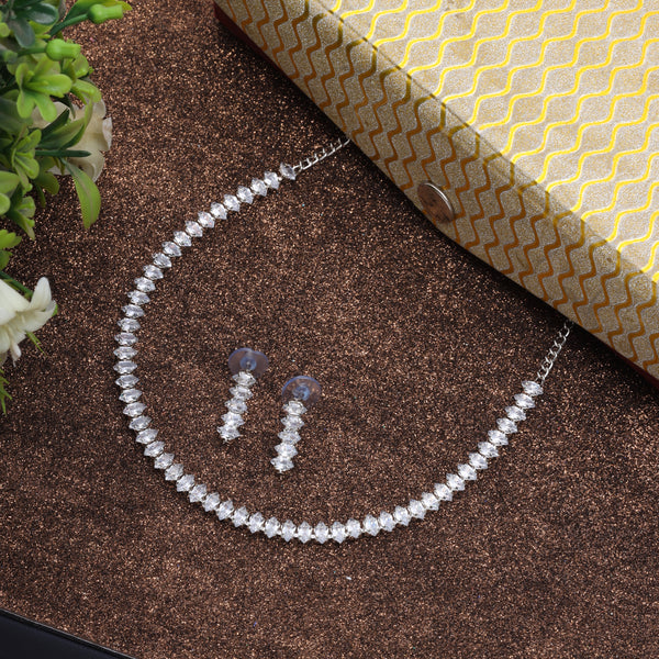 SILVER AARANI AD NECKLACE