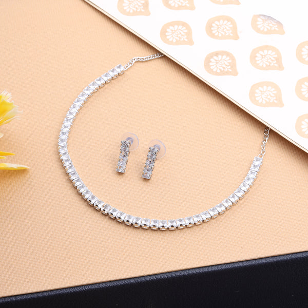 SILVER AARTI AD NECKLACE