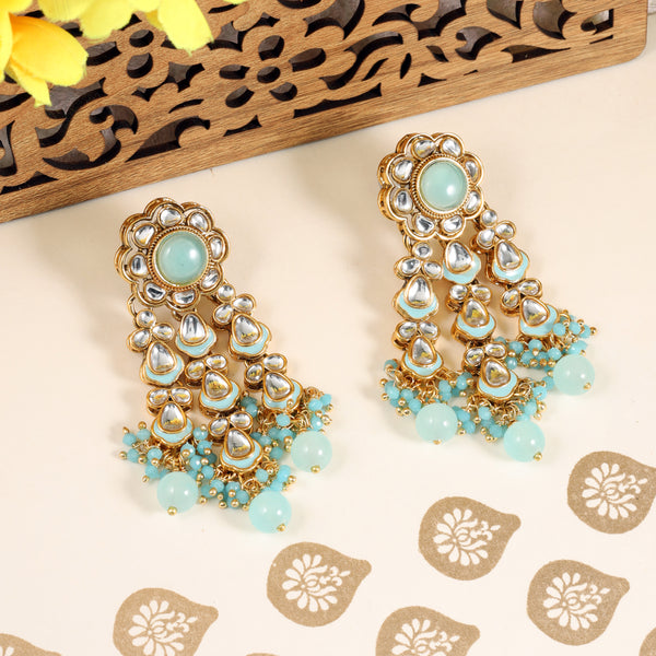 TURQUOISE LAILA DANGLERS