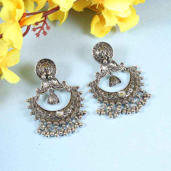 OXIDISED CHANDRIKA DANGLERS