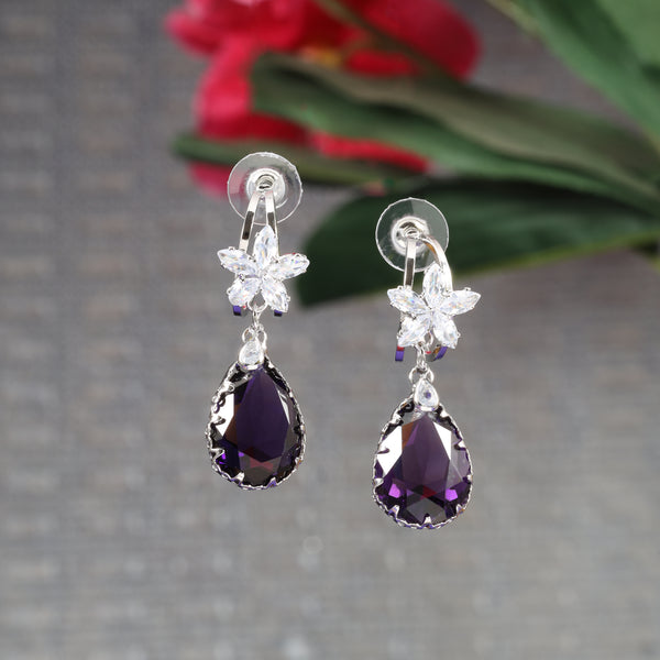 Purple Helena Hoops