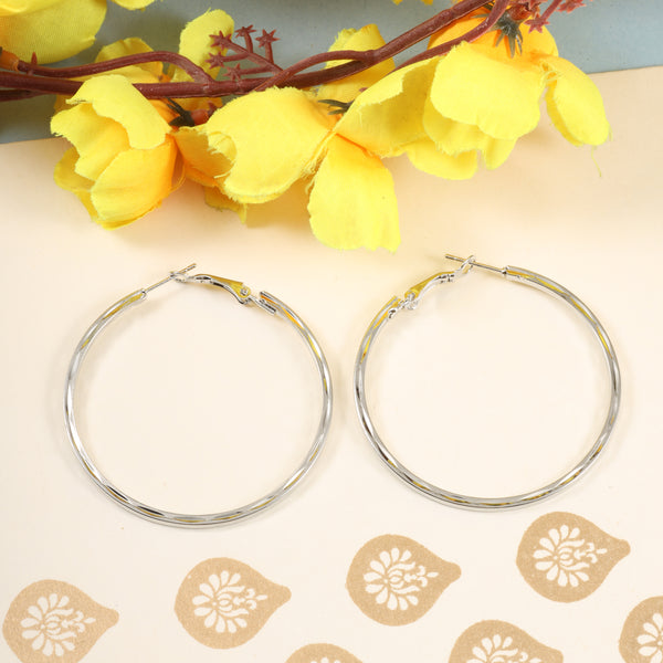 Silver Kenny Hoops