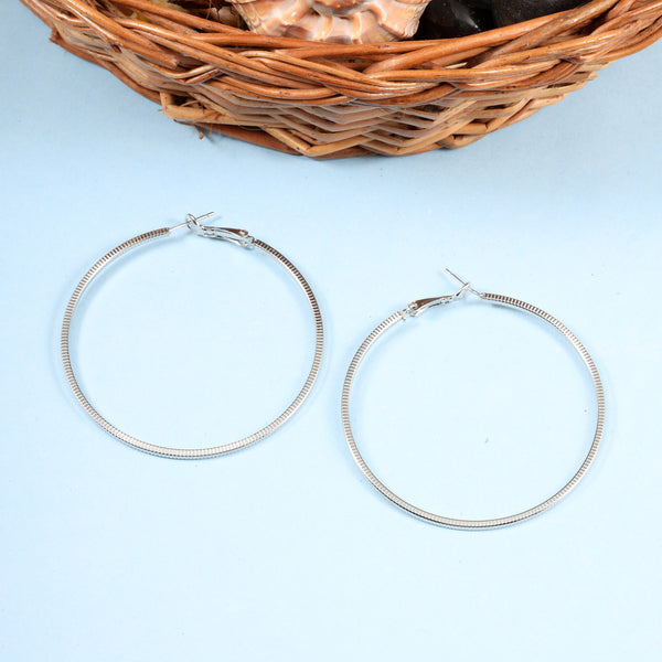 Silver Angelina Hoops