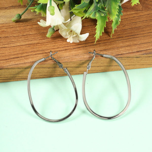 Black Raveena Hoops