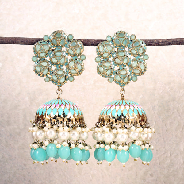 Rama Green Hema Jhumkis