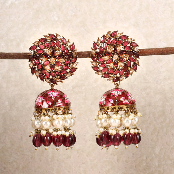 Purple Rashmi Jhumkis