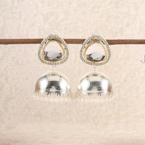 Silver Karishma Jhumkis