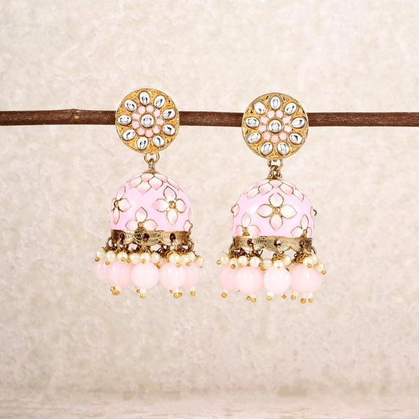 PINK SUMATI JHUMKIS