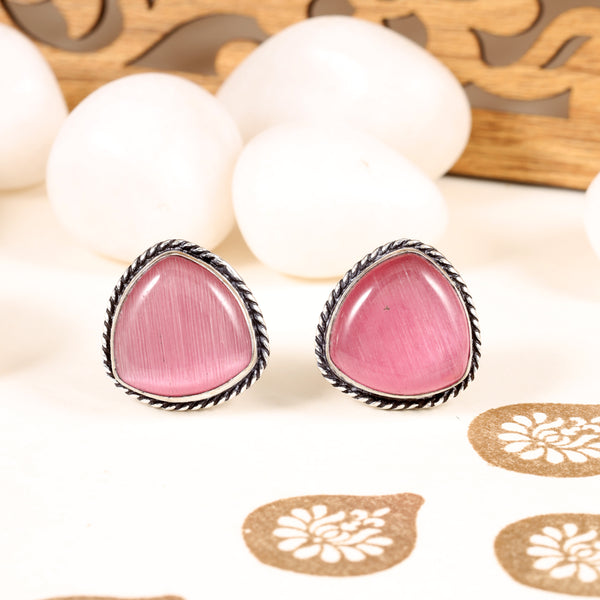 Pink Dipti Studs