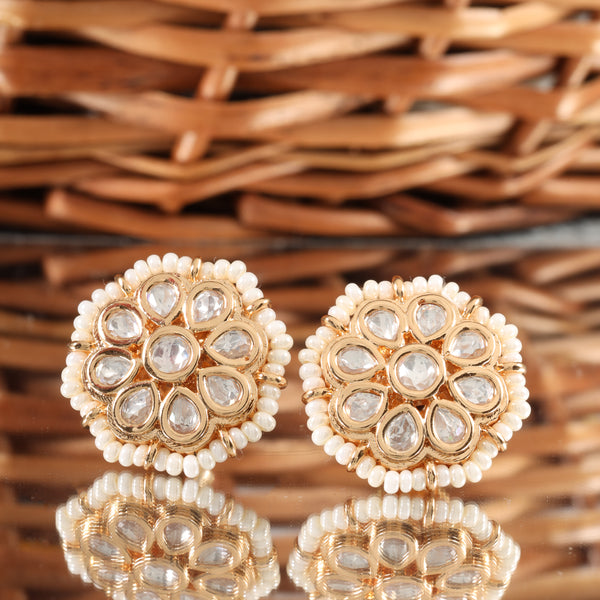 Ivory Golden Bhavna Studs