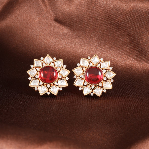 WINE GOLDEN DHRITI STUDS