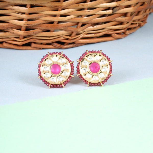 RANI GOLDEN EKTA STUDS